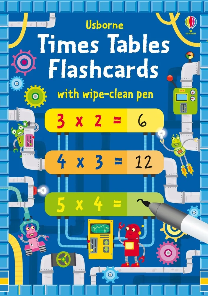 Times tables flash cards