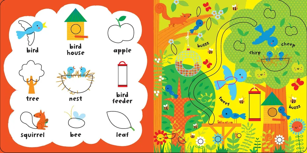 Baby very first playbook Garden words
